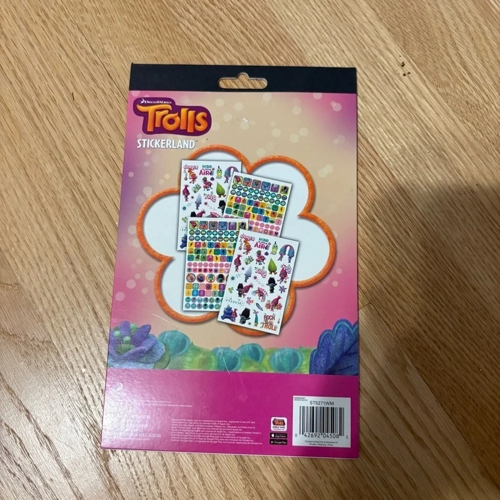 DreamWorks Trolls Stickerland NEW 295 Stickers Poppy